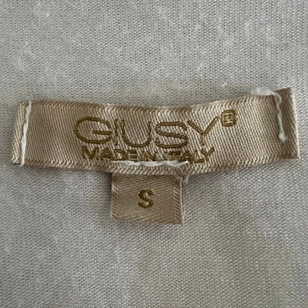 Giusy Silk Pleated V-Neck Ombre Sleeveless Tunic Blouse - Picture 7 of 8